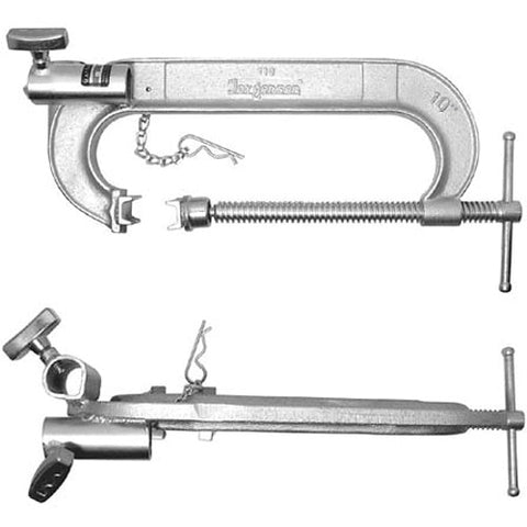 C-Clamp with Double Junior Receiver - 10"