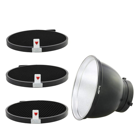 Haoge 7" Reflector Diffuser with Honeycomb (Bowens Mount)