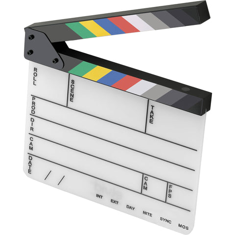 Production Slate with Color Clapper Sticks